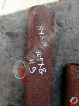 Труба стальная 108х8 фото со склада ООО «Оптима»