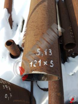 Труба стальная 121х5 фото со склада ООО &laquo;Оптима&raquo;