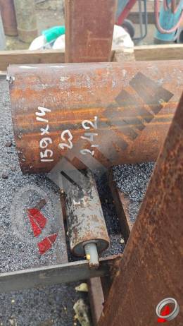 Труба стальная 159х14 фото со склада ООО «Оптима»