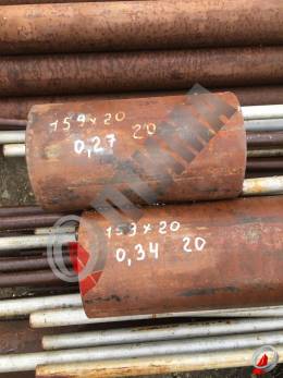 Труба стальная 159х20 фото со склада ООО «Оптима»