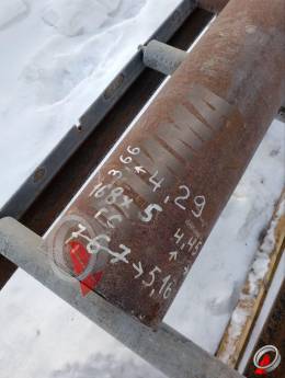 Труба стальная 168х5 фото со склада ООО &laquo;Оптима&raquo;