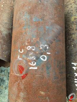 Труба стальная 168х8 фото со склада ООО «Оптима»