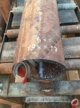 Труба стальная 194х17 фото со склада ООО «Оптима»