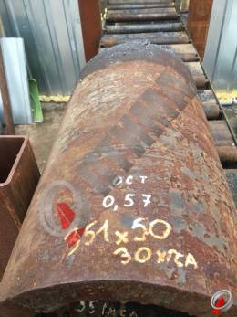 Труба стальная 351х50 фото со склада ООО «Оптима»