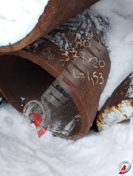 Труба стальная 377х20 фото со склада ООО &laquo;Оптима&raquo;