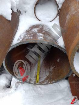 Труба стальная 530х16 фото со склада ООО &laquo;Оптима&raquo;