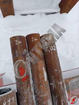 Труба стальная 60х6 фото со склада ООО &laquo;Оптима&raquo;