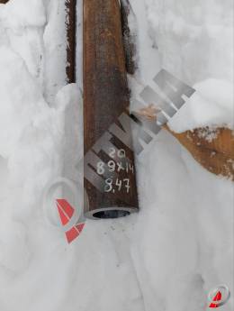 Труба стальная 89х14 фото со склада ООО &laquo;Оптима&raquo;