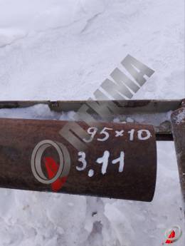 Труба стальная 95х10 фото со склада ООО &laquo;Оптима&raquo;